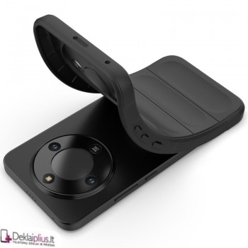 Magic Shield guminis dėklas - juodas (Huawei Honor Magic 8 Lite)